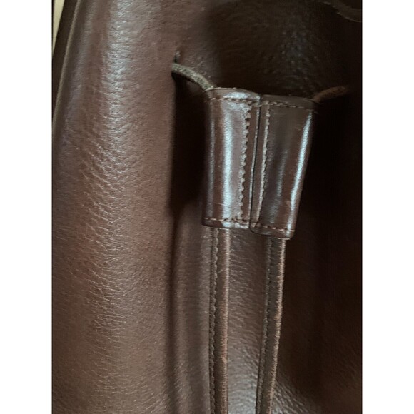 VTG COACH Bucket Bag 9952 Lula's Legacy Brown Leather Drawstring Shoulder Bag - Picture 4 of 9